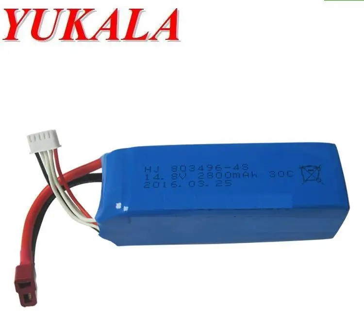 Yukala 14.8 فولت 2800 مللي أمبير بطارية ليثيوم بوليمر ل FT010 FT011 rc سرعة سباق القوارب مجانية Yukala 14.8 فولت 2800 مللي أمبير بطارية ليثيوم بوليمر ل FT010 FT011 rc سرعة سباق القوارب مجانية