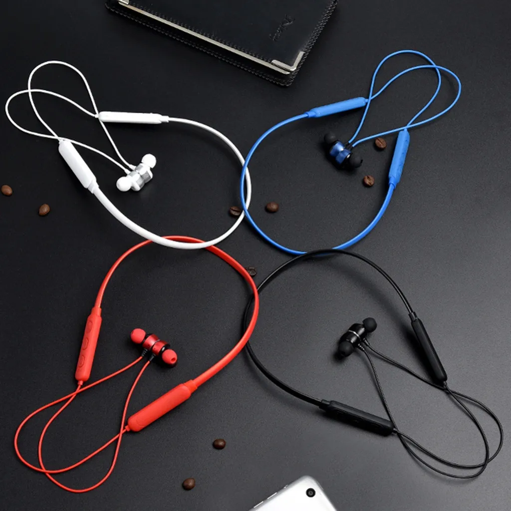 

2019 New LC-2 HIFI Heavy Bass Headphone Dual Neck-Mounted Sports Wireless Bluetoot Headse Wireless Headphones Blutooth Earphone