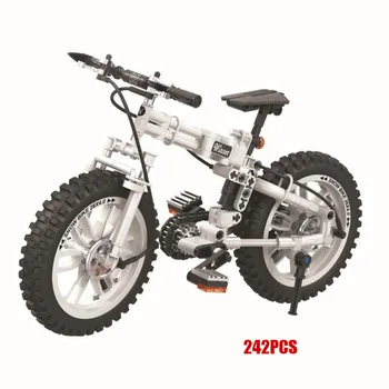 

Simulation Technics moc building block 1:6 scale assemable model Folding mountain bike bricks education toys collection for gift