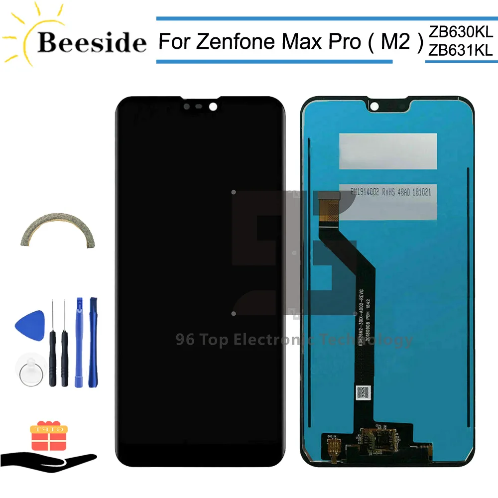 

AA+ Quality LCD 6.3'' For Asus Zenfone Max Pro ( M2 ) ZB630KL / ZB631KL LCD Display Touch Screen Digitizer Assembly Replace