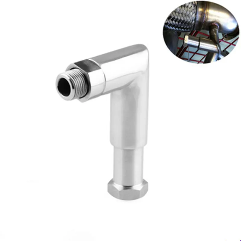 

O2 oxygen sensor angled extender spacer 90 degree 02 bung extension M18 X 1.5 Auto parts Stainless steel sensor connector