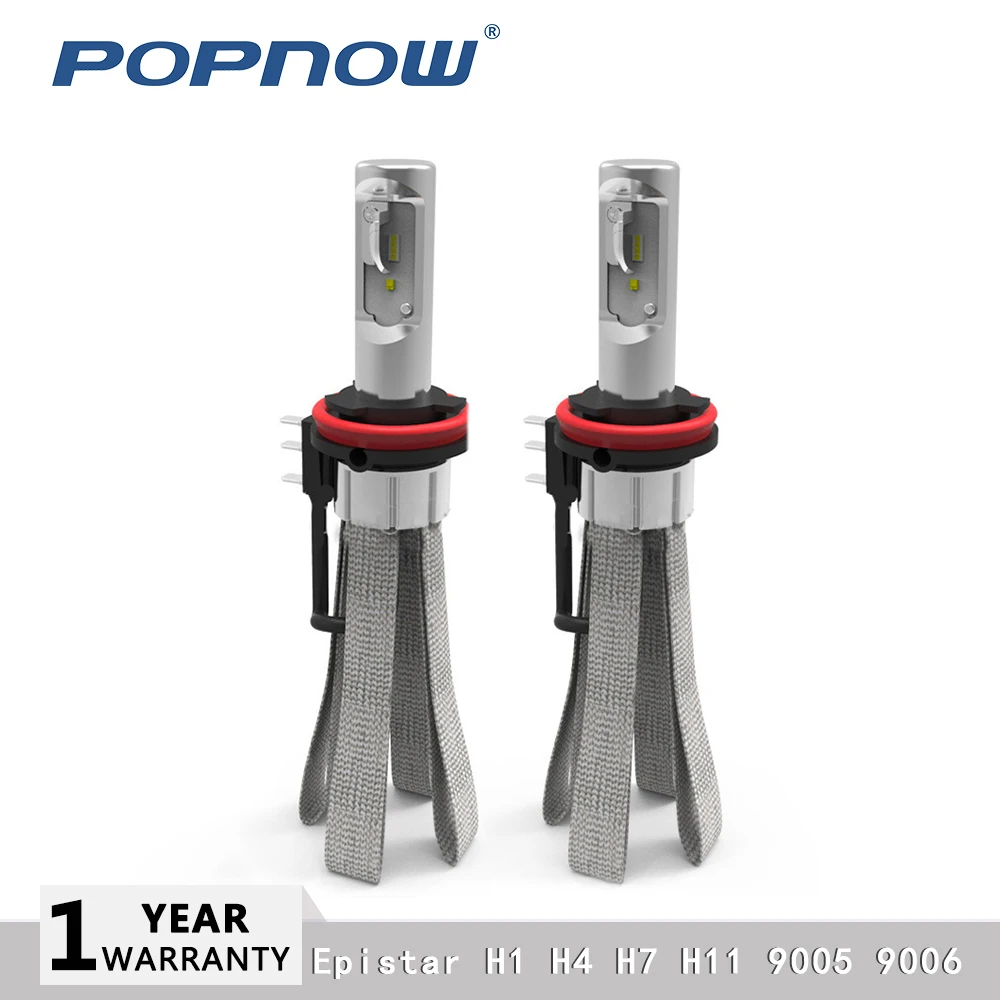 Online H7 canbus Auto Car H15 Led H4 H7 faro delantero para coche D2S H11 H8 6000K haz blanco 9004 9007 H3 Epistar Chip lámpara 12V luces antiniebla