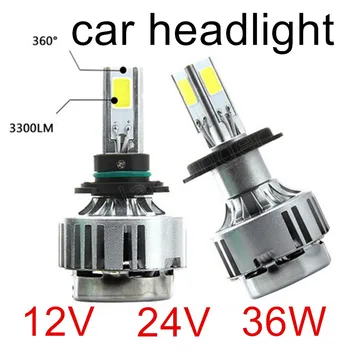 

best price sale LED 5202 9006 H4 H7 H10 H11 H13 Car Headlight Bulbs 12V 3300LM Light Source Fog Light Lamp Light 2 pieces 36W