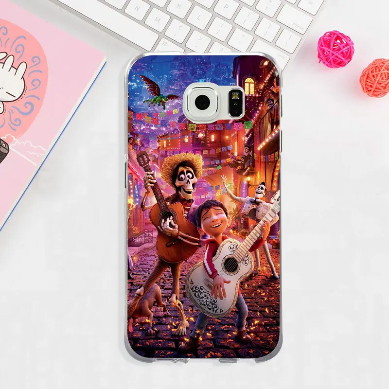 Мультфильм Коко Мигель череп Силиконовые телефонные чехлы для samsung Galaxy Note 3 4 5 8 S3 S4