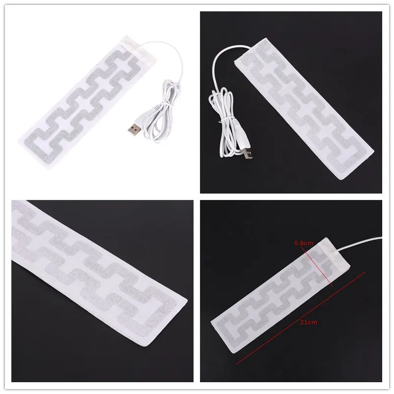 

1pc 21cm x 5.8cm Heated Socks Carbon Fiber Pads Electric Heated Insoles Winter Warm Arm Hands Waist Heated Gloves