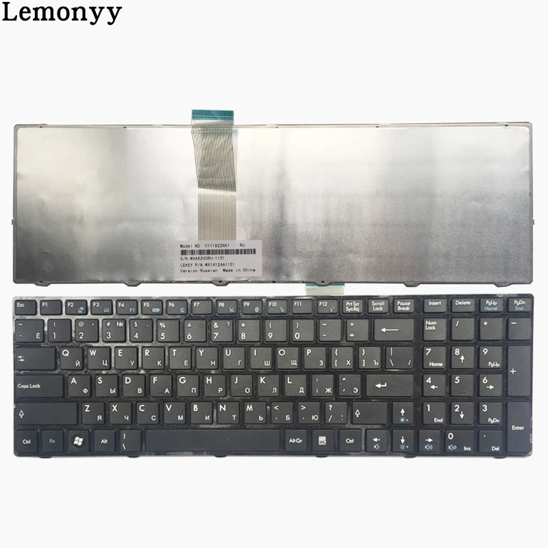Новая русская клавиатура для ноутбука MSI MS-16F1 MS-16F2 MS-16F2-ID1 MS-16F3 MS-16F32 MS-168A MS-168C MS-16D2