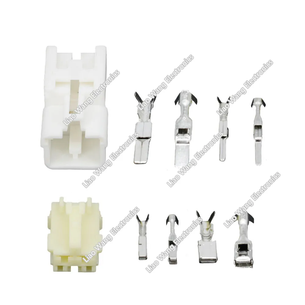 

10 Sets Yazaki DJ7041Y-2.2-11/21 Female Male 4 Pin Electrical Plastic Socket Wire Connector