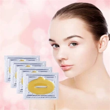 DISAAR 1 сумка Золото коллаген гель маска для губ Labial анти-против старения-морщин патч для увлажняющий бальзам для губ