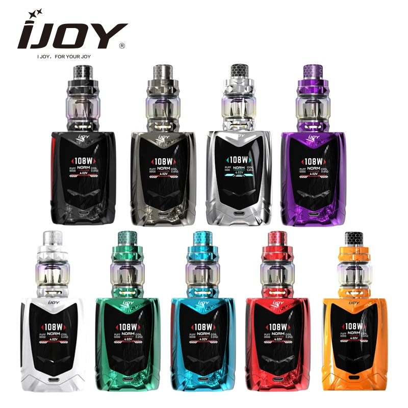 Original IJOY Avenger Baby Voice Control TC 108W Kit with IJOY Diamond Baby Tank and Dual 20350 Battery Vape Kit Vs X-PRIV kit
