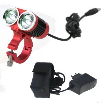 

5000 Lumen 2xCREE XML U2 LED mountain Bike Light Bicycle Lamp Flashlight With Bike Mount Holder+18650 Battery Pack + Charger