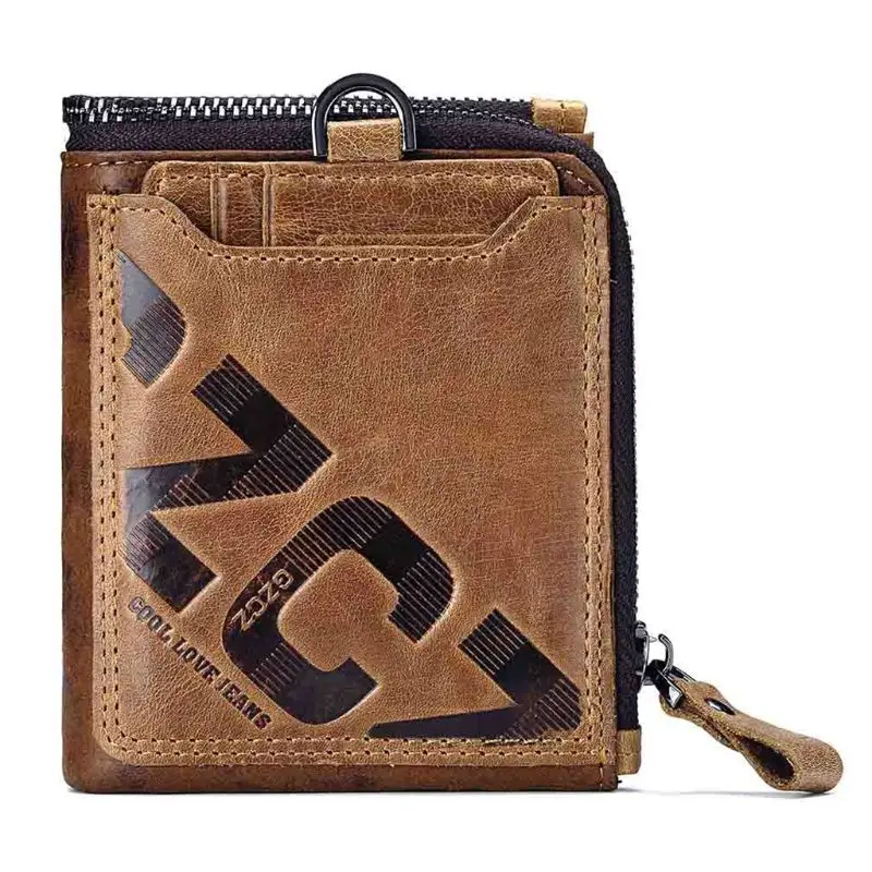 

Genuine Leather Men Wallet Fashion Coin Purse Card Holder Small Wallets Clutch Bifold Purse