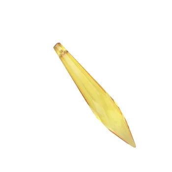 

63mm 50pcs Topaz Crystal Icicle U-drop Chandelier Pendants Prism Parts For Door/Window Decoration Wholesales