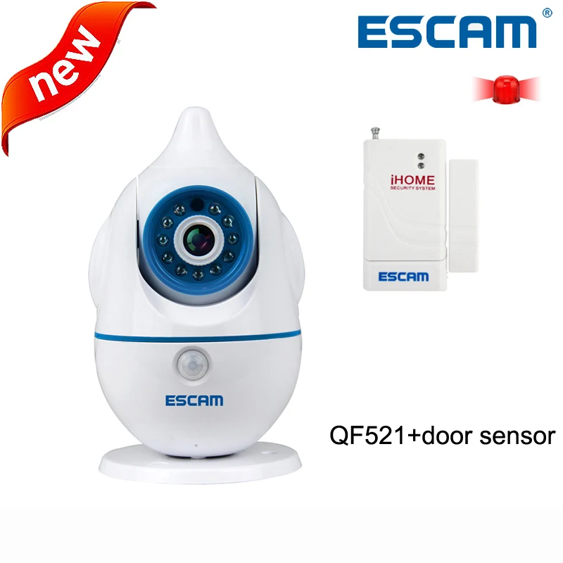 ESCAM Penguin QF521 720p WIFI IP font b camera b font Baby care Two way audio