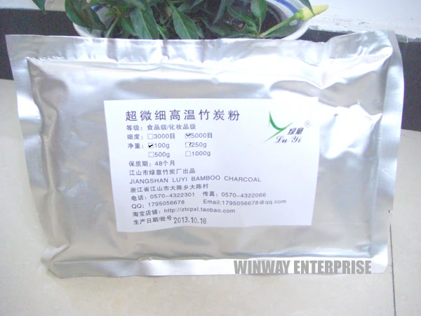 100G Activated Bamboo Charcoal Powder Food Grade Teeth Whitening Powder