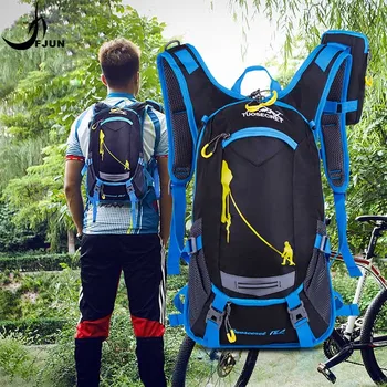 

Outdoor sports backpack cycling bags travel hiking bags climbing rucksack big capacity riding bag with helmet basketball mesh