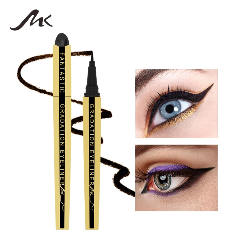 MK 1PC NEW Beauty Cat Style Black Long lasting Waterproof Black Eyeliner Eye Liner Pen Pencil