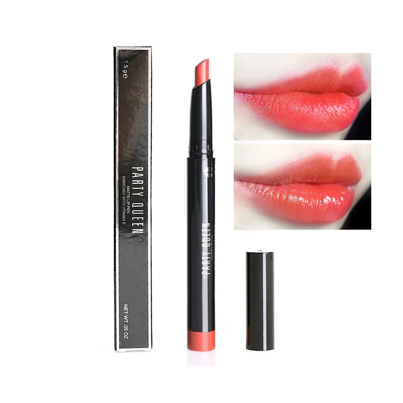 Party Queen Lip Makeup Matte Waterproof Sexy Lipstick Pencil 10 Colors