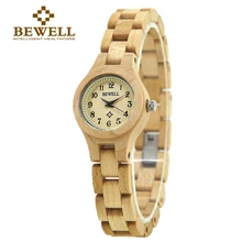 BEWELL Bois Montre Femmes Montre-Bracelet bracelet montres dames De Mode En Bois Montre pour Filles très Petit et Simple affichage 123A