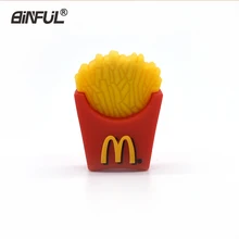 Usb флеш-накопитель «картофель фри», usb флеш-накопитель, USB флешка, милый u-диск, 16 ГБ, 4 ГБ, 8 ГБ, 32 ГБ, 64 ГБ, флешка, usb 2,0, прекрасный подарок