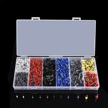 

1200PCS 18 Value Car Multimedia Electronic Equipment Maintenance Consumable Cold Pressing Tube Type Crimp Connector Terminal Set