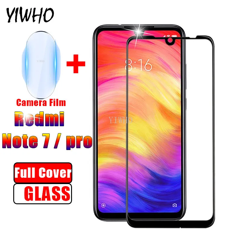 

On The for Xiomi Redmi Note 7 Pro Note7 Screen Protector FOR Xiaomi Redmi Note 7Pro Tempered Glasss Camera Lens Protective Film