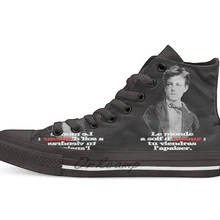 Поэтическая Повседневная Высокая холщовая Обувь Кеды легкие ботинки для ходьбы