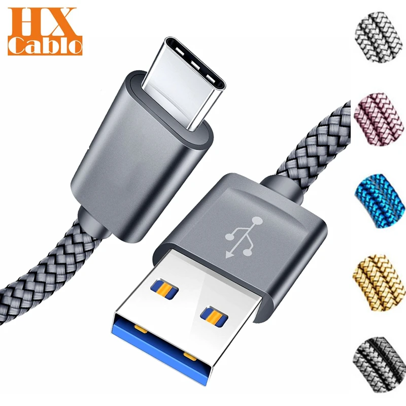 

USB Type C Cable for Samsung A8s A6s A8 A9 A7 2018 S8 S10 Xiaomi Mi 8 Huawei Fast Charging USBC Charger Cables Type-C Data Cable