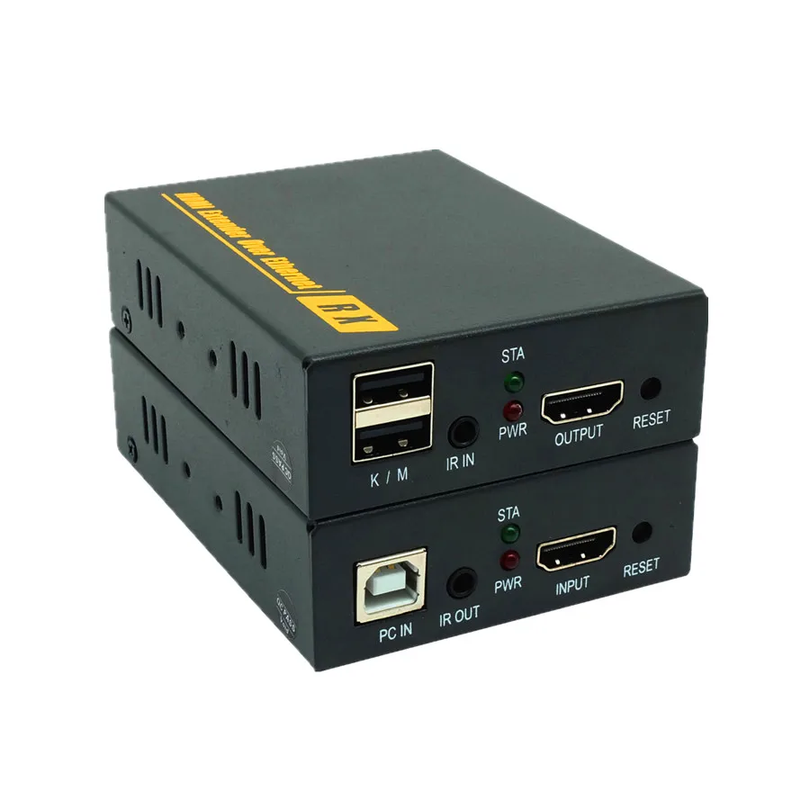 Network 1080P HDMI KVM Over IP Extender High Quality 120m USB HDMI IR KVM Extender Over