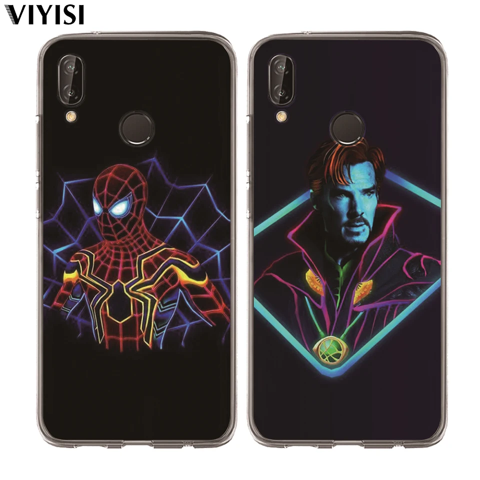 Для Huawei Honor 10 Lite 9 8 7A 7C 7X 7 6A Coque Etui Fundas роскошный Марвел Мстители Человек-паук Дэдпул