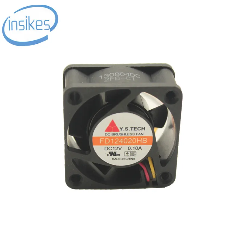 Y. S. Tech FD124020HB 4020 4 см DC 12 В 0.1A вентилятор 40*40*20 мм бесшумный 6300 об/мин 3 провода