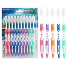 Новая мягкая зубная щетка для волос унисекс эффективно удаляет зубную щетку(10 шт.) для ежедневного использования 190 мм