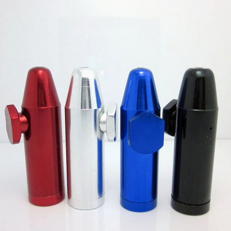 

Bullet Shape Snuff Snorter Sniffer Metal Smoking Pipe Tobacco Pipes Cigarette Portable Cigarette Holder Best Gift Hookah Smoke