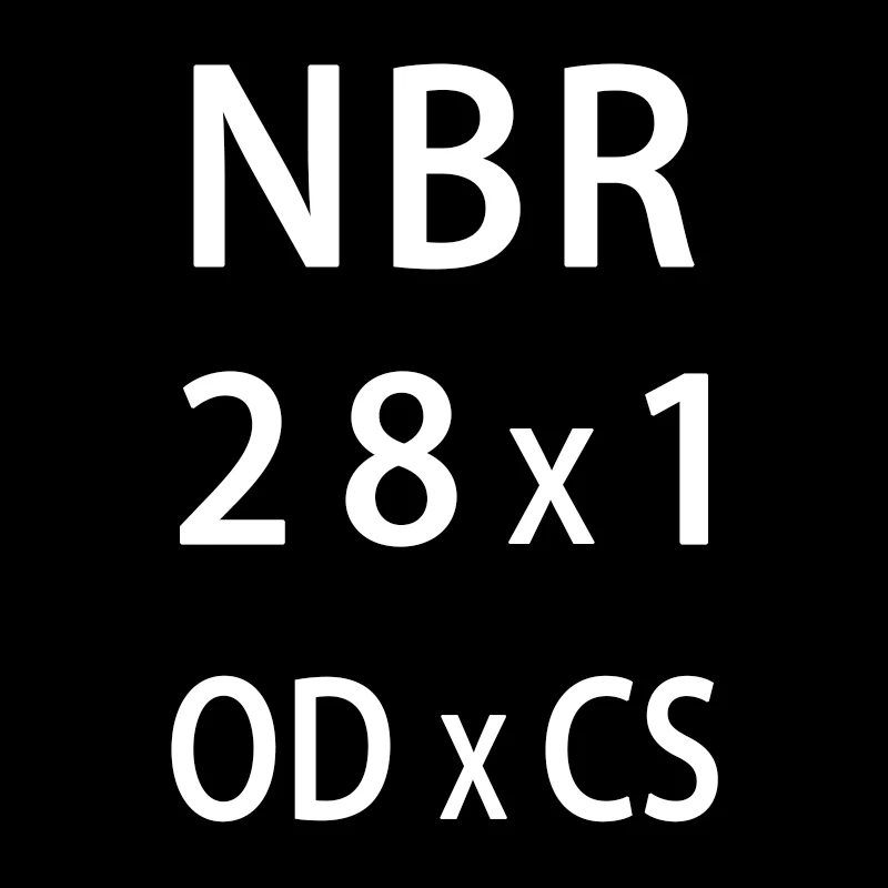 20 шт./лот резиновым кольцом черный NBR уплотнительное кольцо 1 мм Толщина OD22/23/24/25/26/27/28/30/35/40/50 мм колцеобразное уплотнение масла нитрила шайба - Цвет: OD28mm