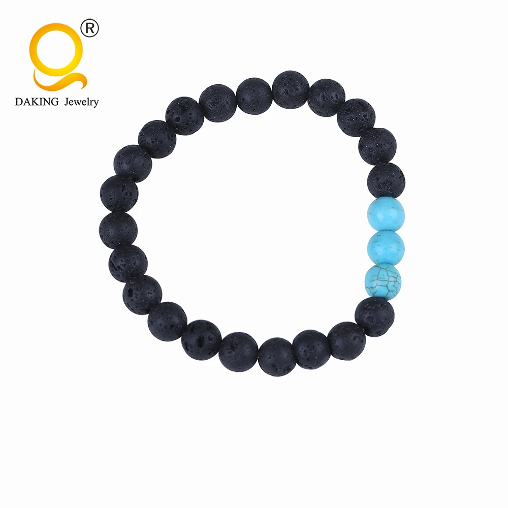 

Best match 8mm&10mm lava stone hand-knitted bracelet tiger eye stone woven bracelet unisex couple bracelet