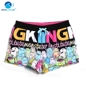 

Lady board shorts swimming short swimsuits bird cartoon parttern sexy quick dry female running shorts joggers boardshorts sweat