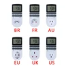 Electronic Digital Timer Switch 24 Hour Cyclic EU UK AU US FR BR Plug Kitchen Timer Outlet Programmable Timing Socket 220V ► Photo 2/6