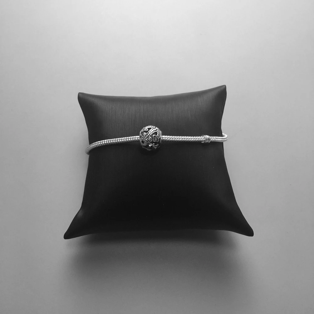Бусины Черный скорпион 5 мм отверстие, Новая мода 925 пробы серебряные ювелирные изделия трендовый подарок для женщин мужчин подходят браслеты ожерелье