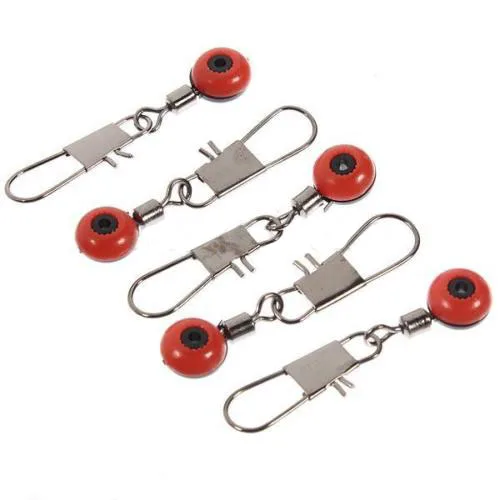 

100X Fast Bead Swivel Swivel Safety Carabiner Float Adapter New