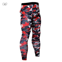 Новое поступление мужские многоцветные компрессионный базовый слой беговые камуфляжные штаны занятие по фитнесу брюки для тренировок эластичные леггинсы