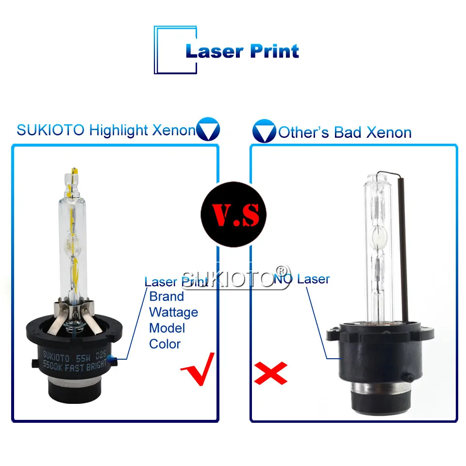 SUKIOTO оригинальные 55 Вт ксеноновые D2S D4S D2R D4R ксеноновые лампы 5500 к белые ксеноновые лампы HID Автомобильные фары лампы для ML E R SL КЛАССА