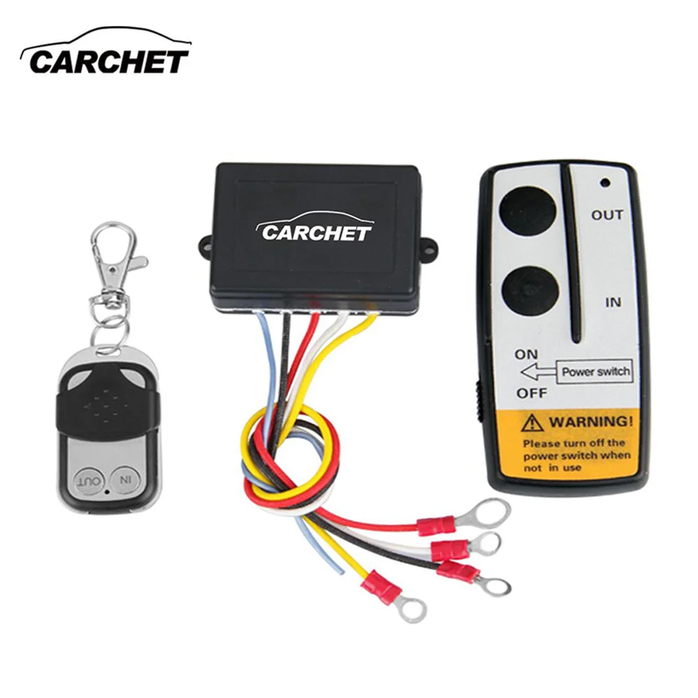 CARCHET Universal Wireless Winch Remote Control Kit 12V ...