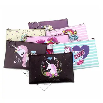 

Cartoon Unicorn Coin Purses Women Mini Wallets Cute Card Holder Ladies Key Money Bags For Girls Purse Female Kids Children Pouch
