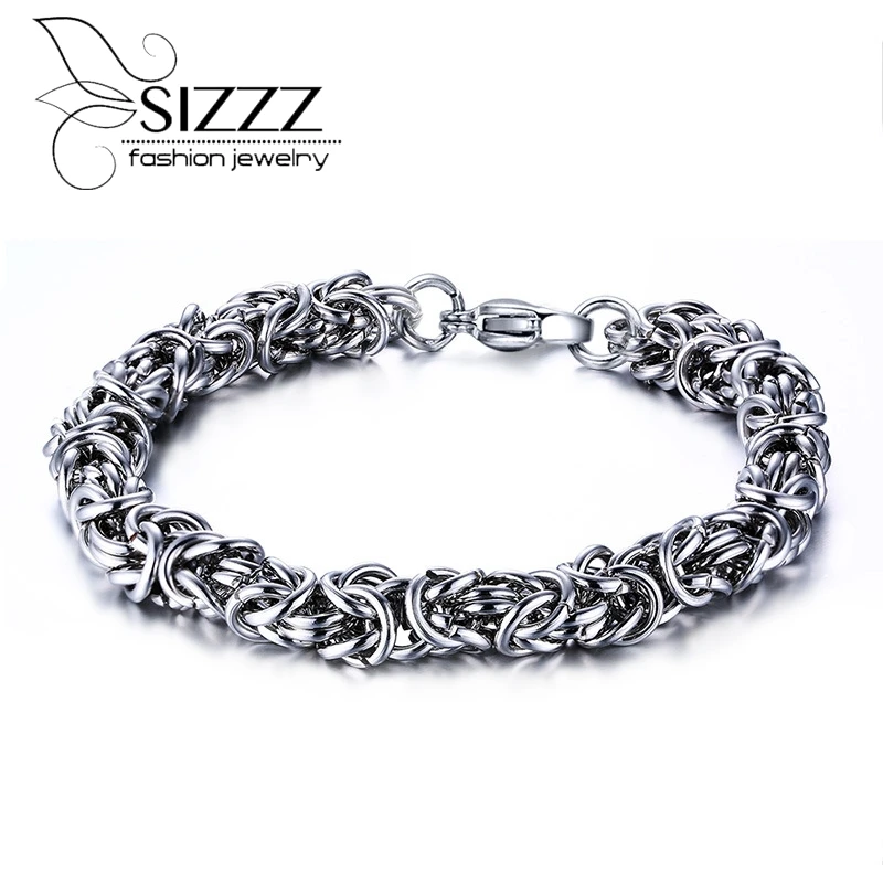 Модные мужские браслеты из нержавеющей стали металлические аксессуары|bracelet