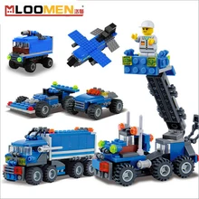 163Pcs lepine Model Block Kits Transport Dumper Truck Building Bricks 8 Shapes DIY Brand Toys for