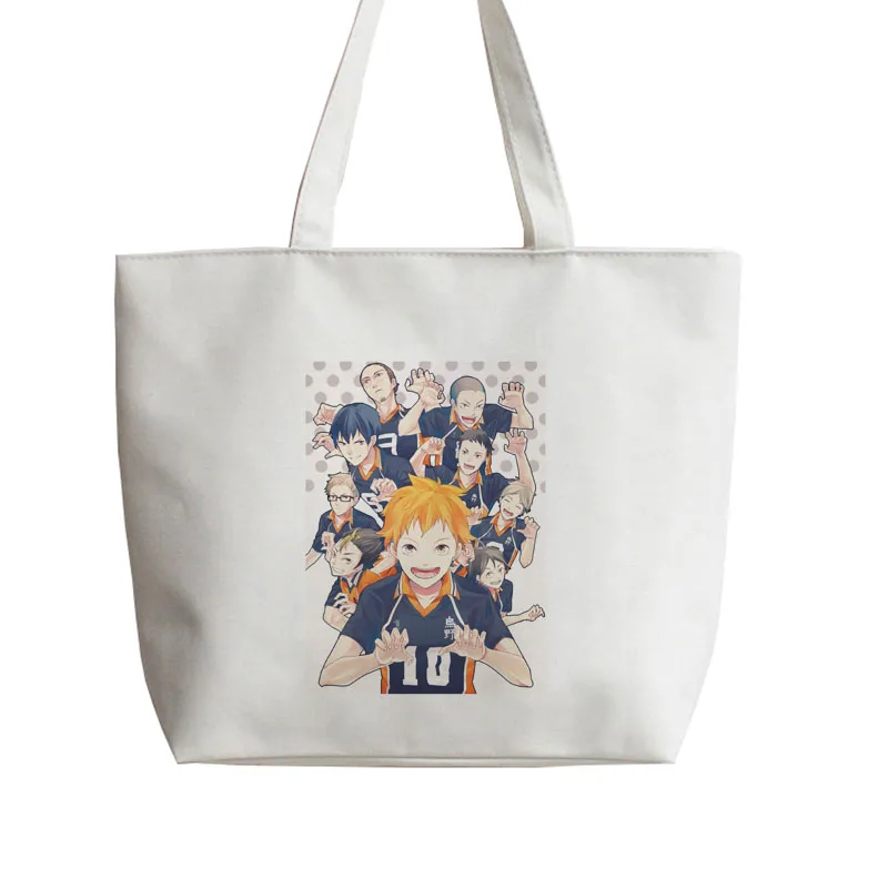 Аниме Karasuno волейбольный клуб старшей школы Haikyuu! Японское аниме Холщовая Сумка