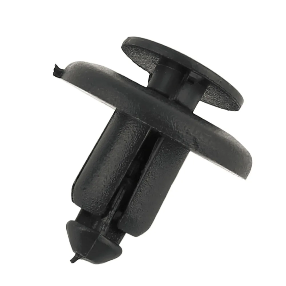 

50 Pcs Universal Automobile Bumpers Hole Plastic Push Screw Rivet Panel Fixings Clips Black 13905 For Mazda For Renault hot