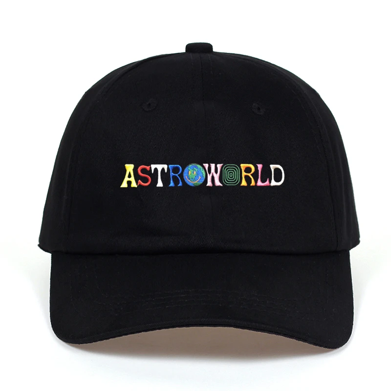 Travi $ سكوت أحدث ألبوم ASTROWORLD أبي قبعة 100% القطن عالية الجودة التطريز Astroworld البيسبول قبعات للجنسين ترافيس سكوت