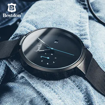 

Bestdon Simple Men's Watch Waterproof Luminous Quartz Watches Famous Designer Luxury Brand Gifts For Boyfriend Tiktok Hot Sale