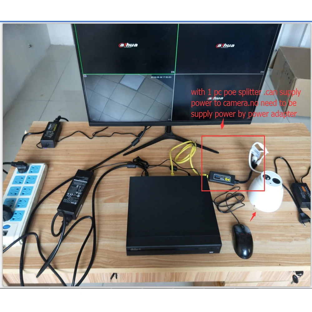 Сетевой видеорегистратор Dahua 6MP IP Камера IPC HDW4636C A металлический корпус H.265