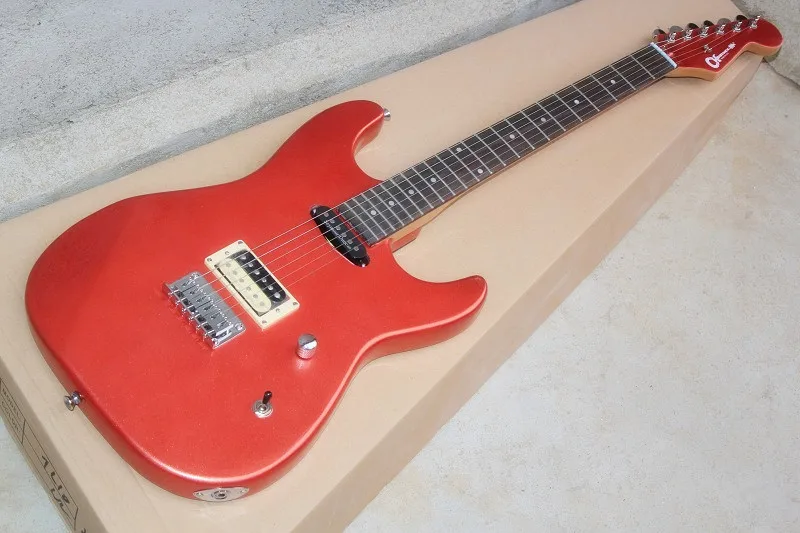 Высочайшее качество 22 Лады Charvel 6 Строки металлик Orange электрогитара 17-11 | Спорт и